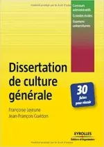 Dissertation de culture générale : 30 Fiches pour réussir