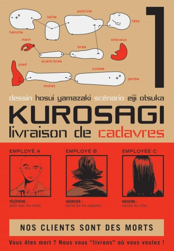 Kurosagi, Livraison de cadavres T01 à T21