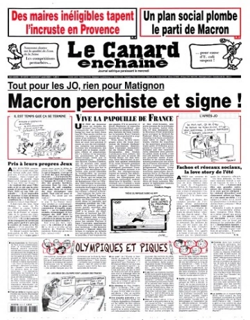 Le Canard Enchaîné N°5413 Du 7 Août 2024